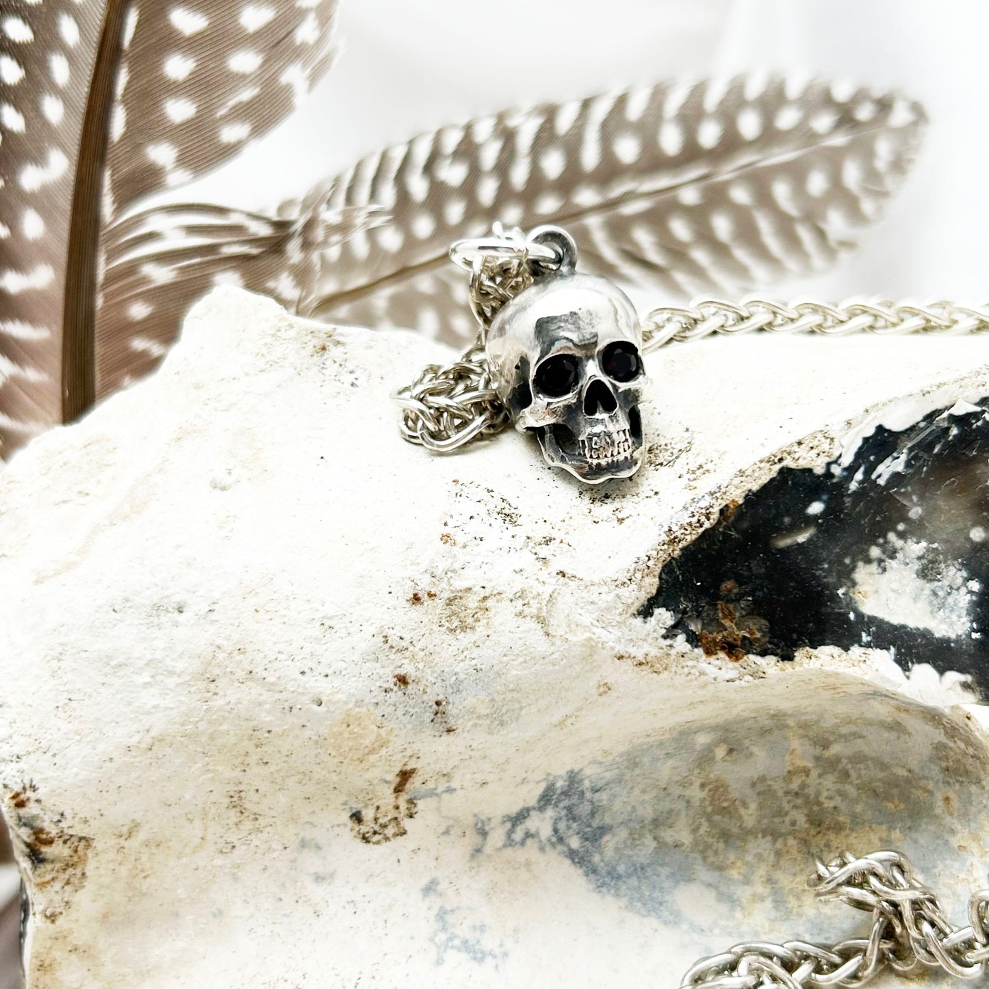 Memento Mori | Silver Skull Necklace