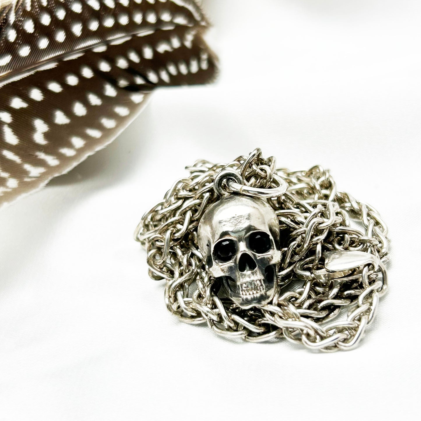 Memento Mori | Silver Skull Necklace