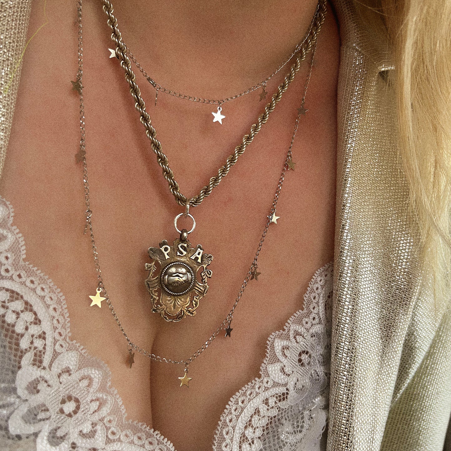 Silver Fob Vintage Necklace | Pleasant Sunday Afternoon
