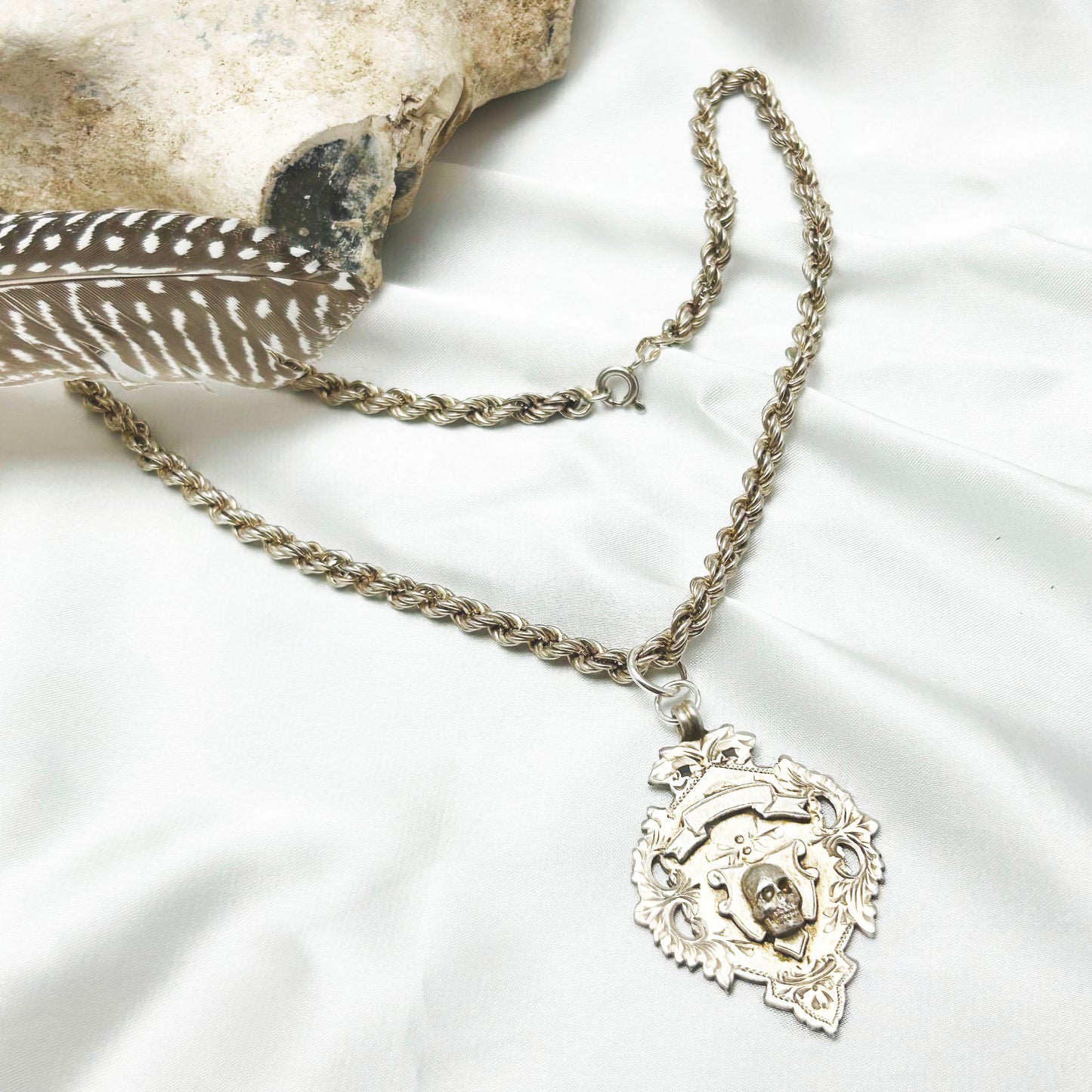 Memento Mori | Skull Fob Necklace