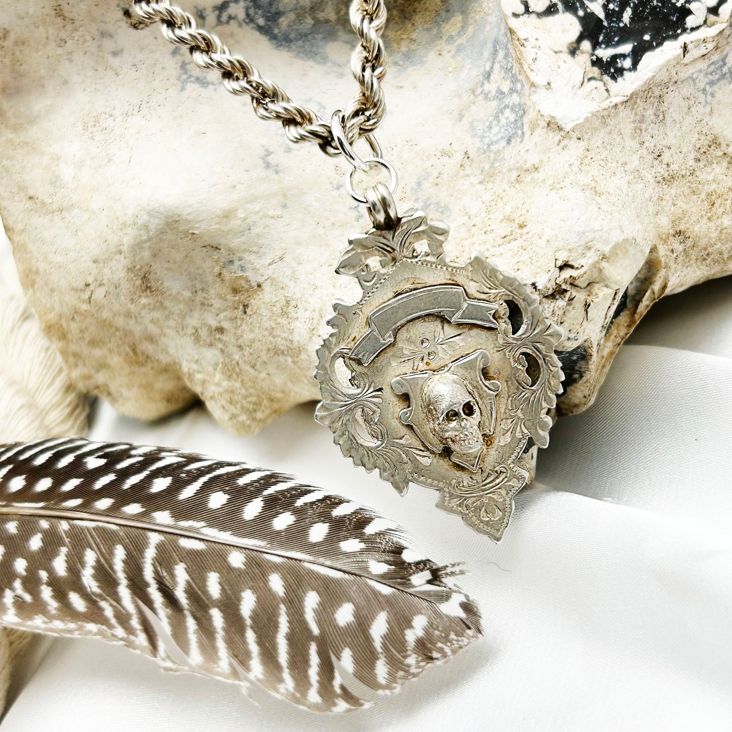 Memento Mori | Skull Fob Necklace