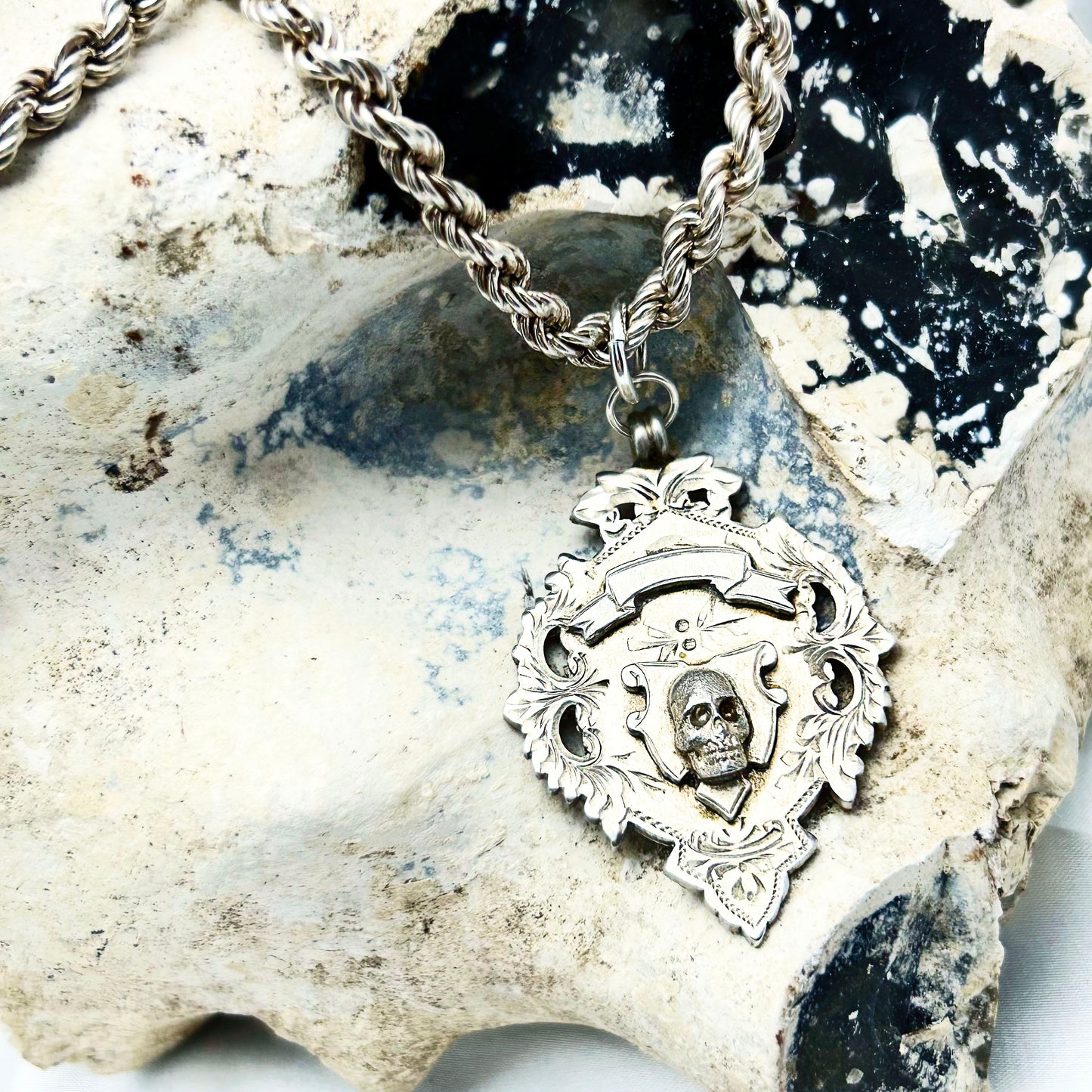 Memento Mori | Skull Fob Necklace