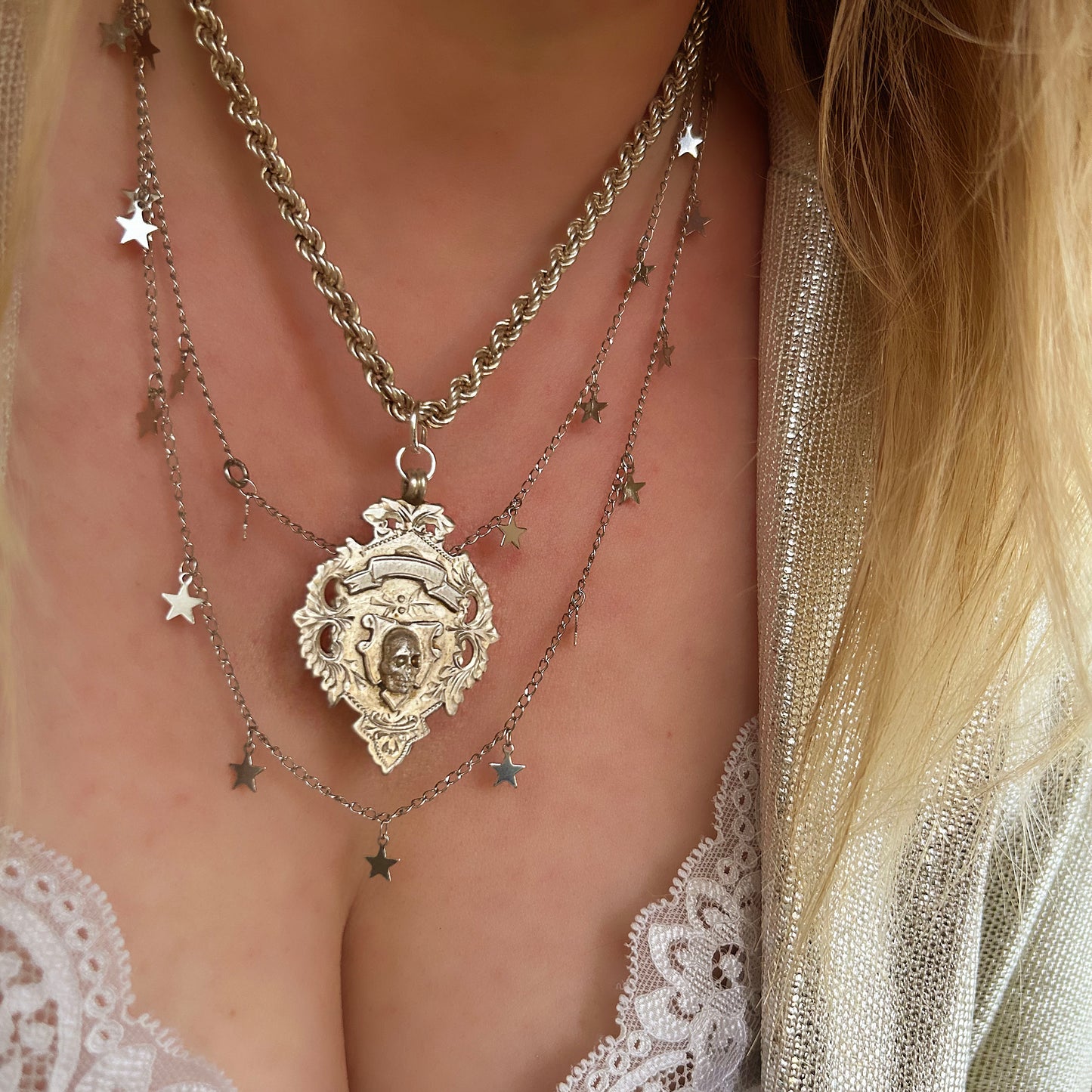 Memento Mori | Skull Fob Necklace