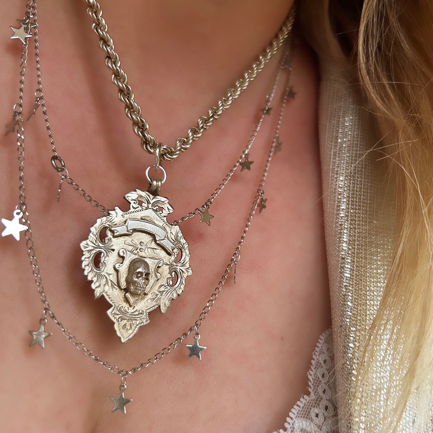 Memento Mori | Skull Fob Necklace