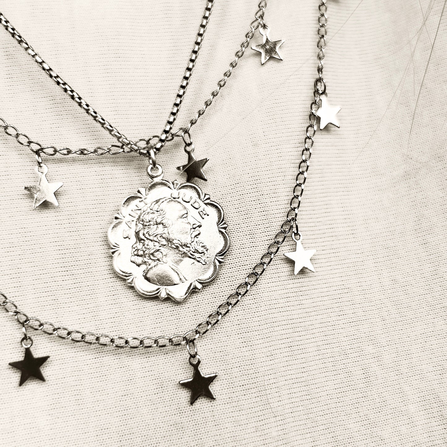 St Jude - Sterling Silver Pendant (made to order)