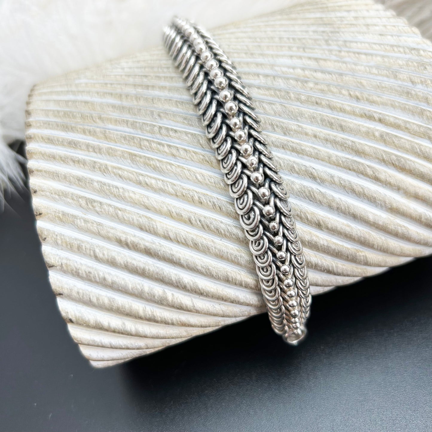 Chunky Vintage Bracelet | Sterling Silver