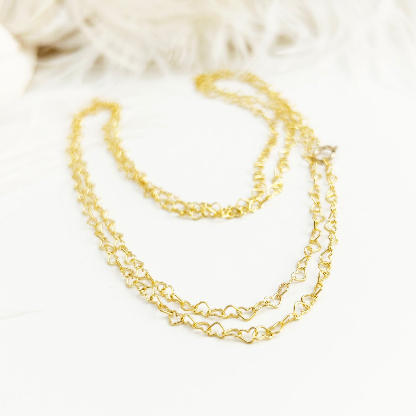 Heart Necklace Gold Filled