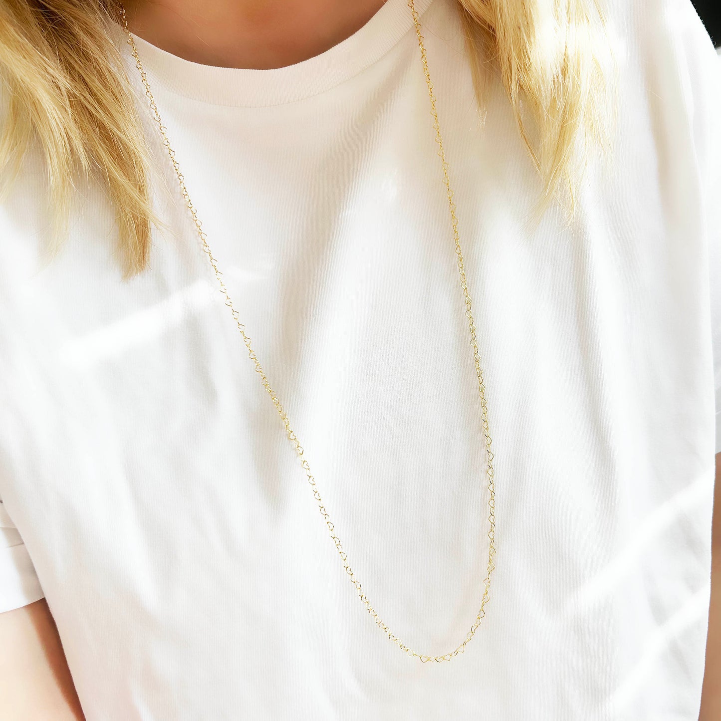 Heart Necklace Gold Filled