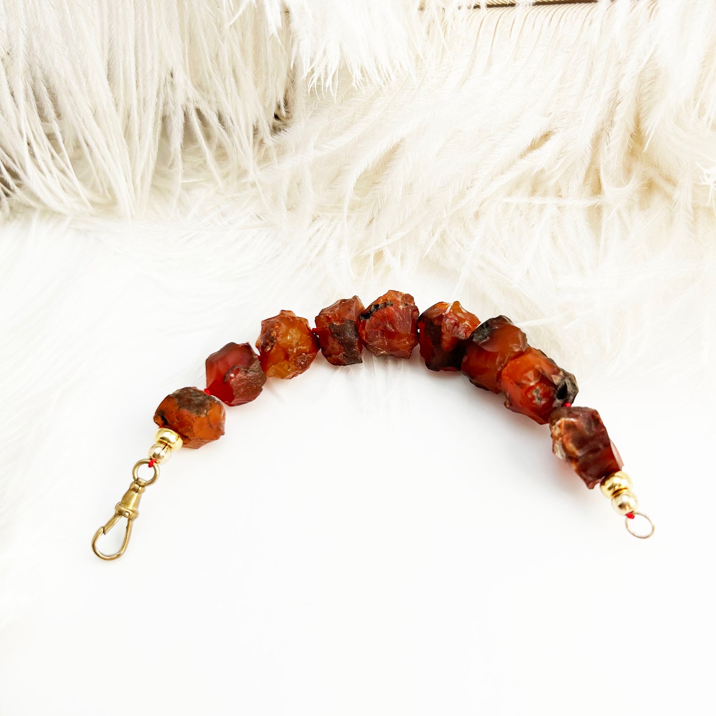 Carnelian Gemstone Bead Extender