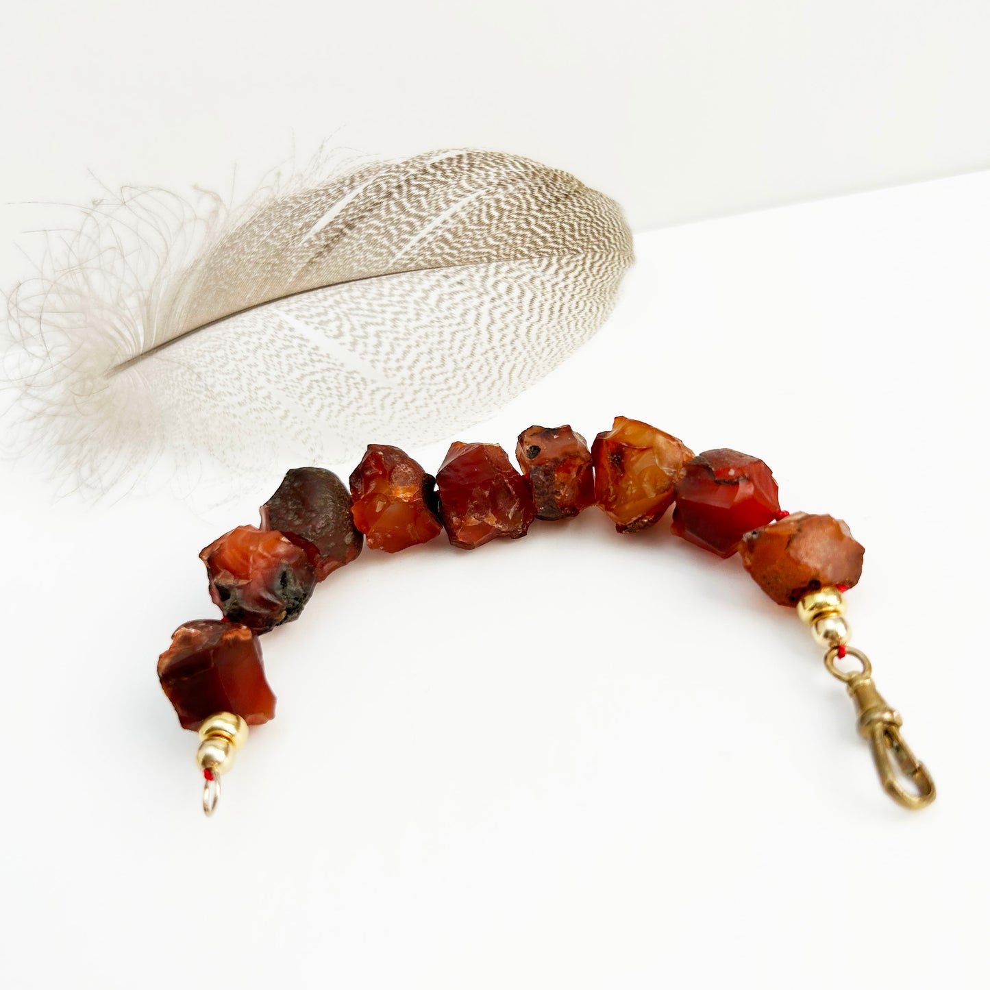 Carnelian Gemstone Bead Extender