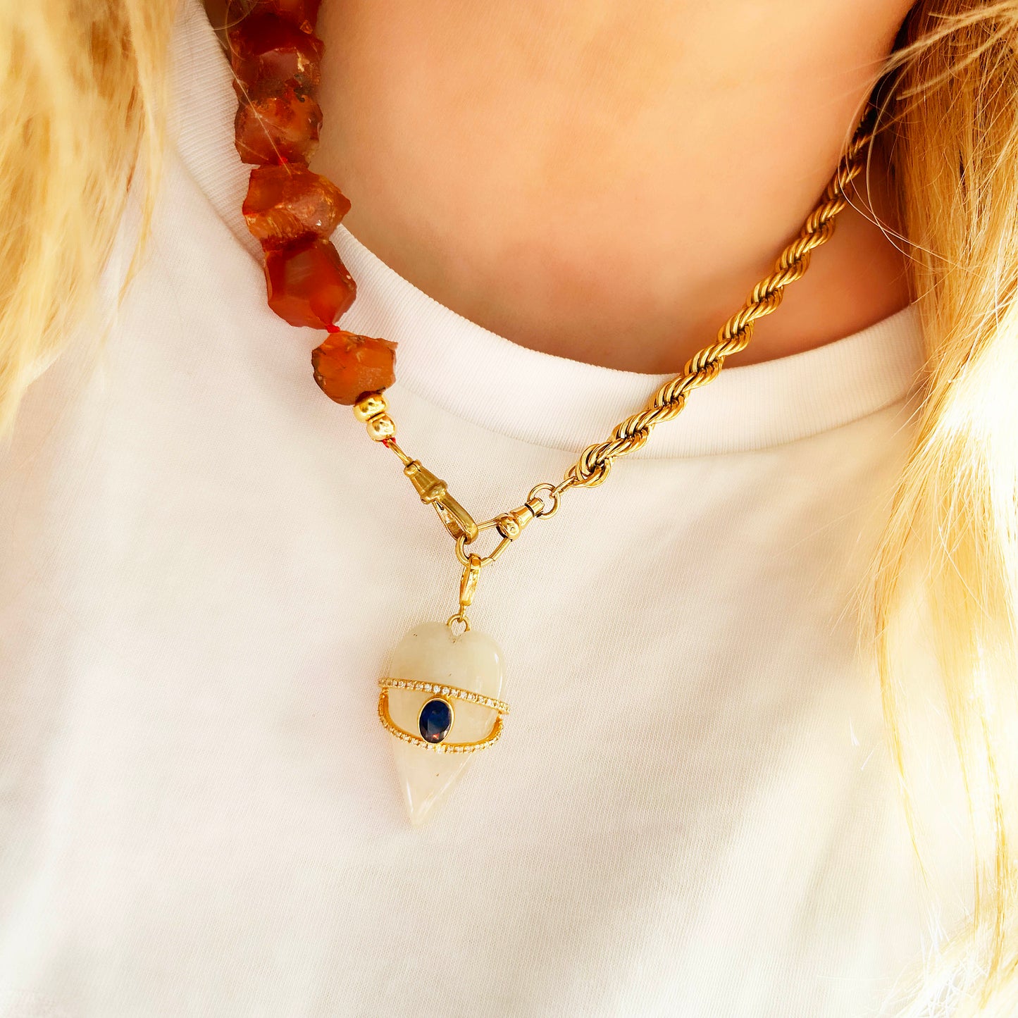 Carnelian Gemstone Bead Extender