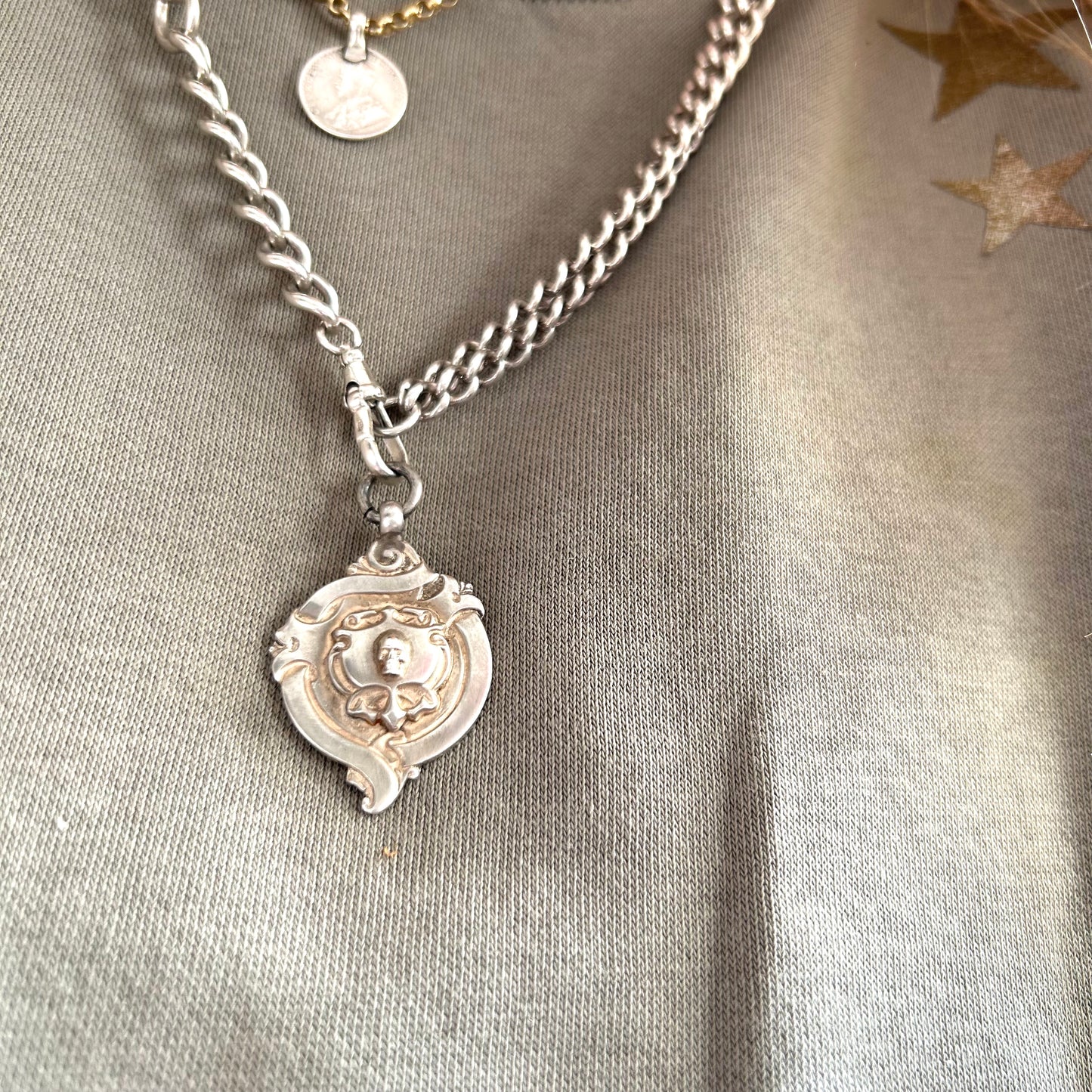 Sterling Silver Skull Fob | Fancy Flow Design