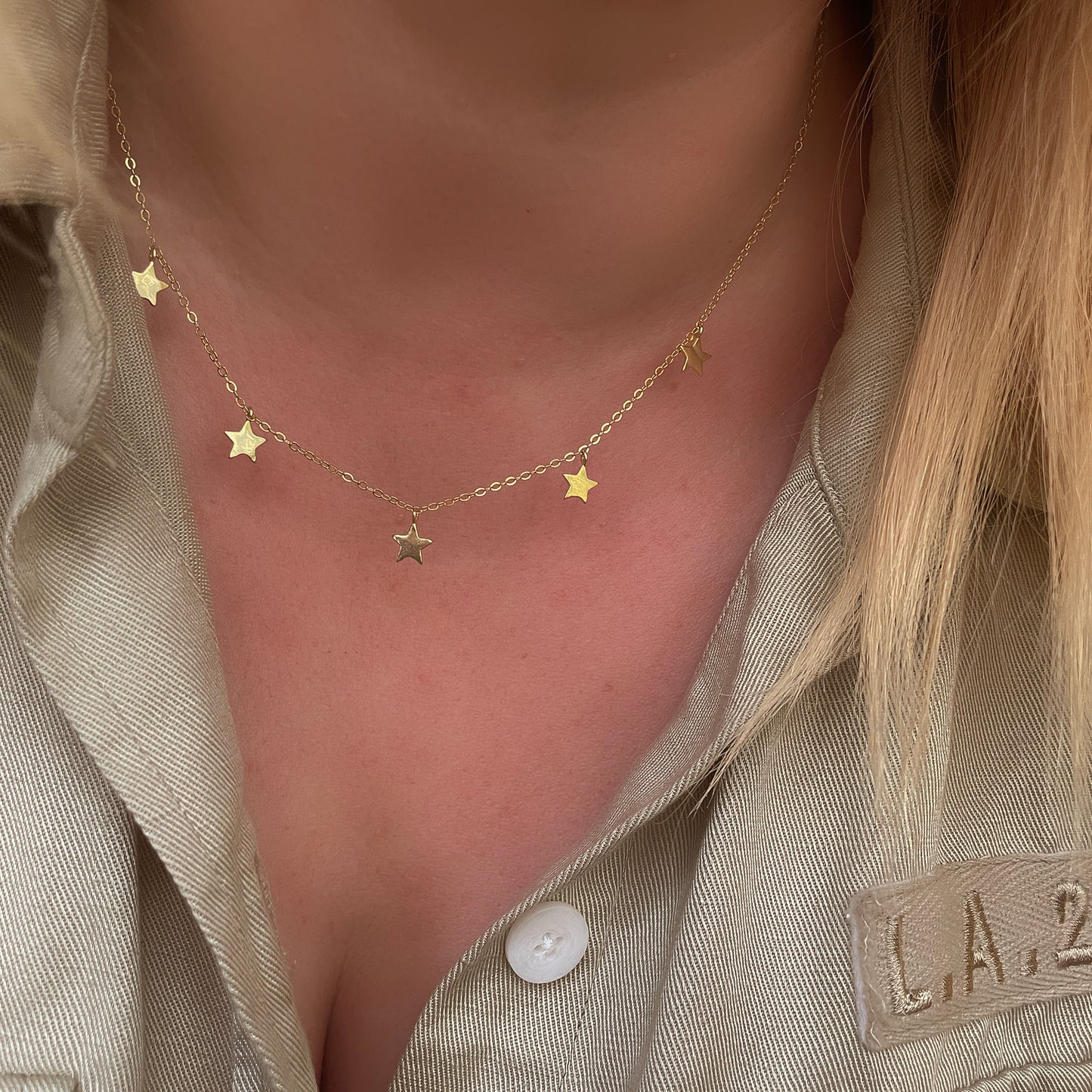 Stars - Gold Plated Fine Necklace