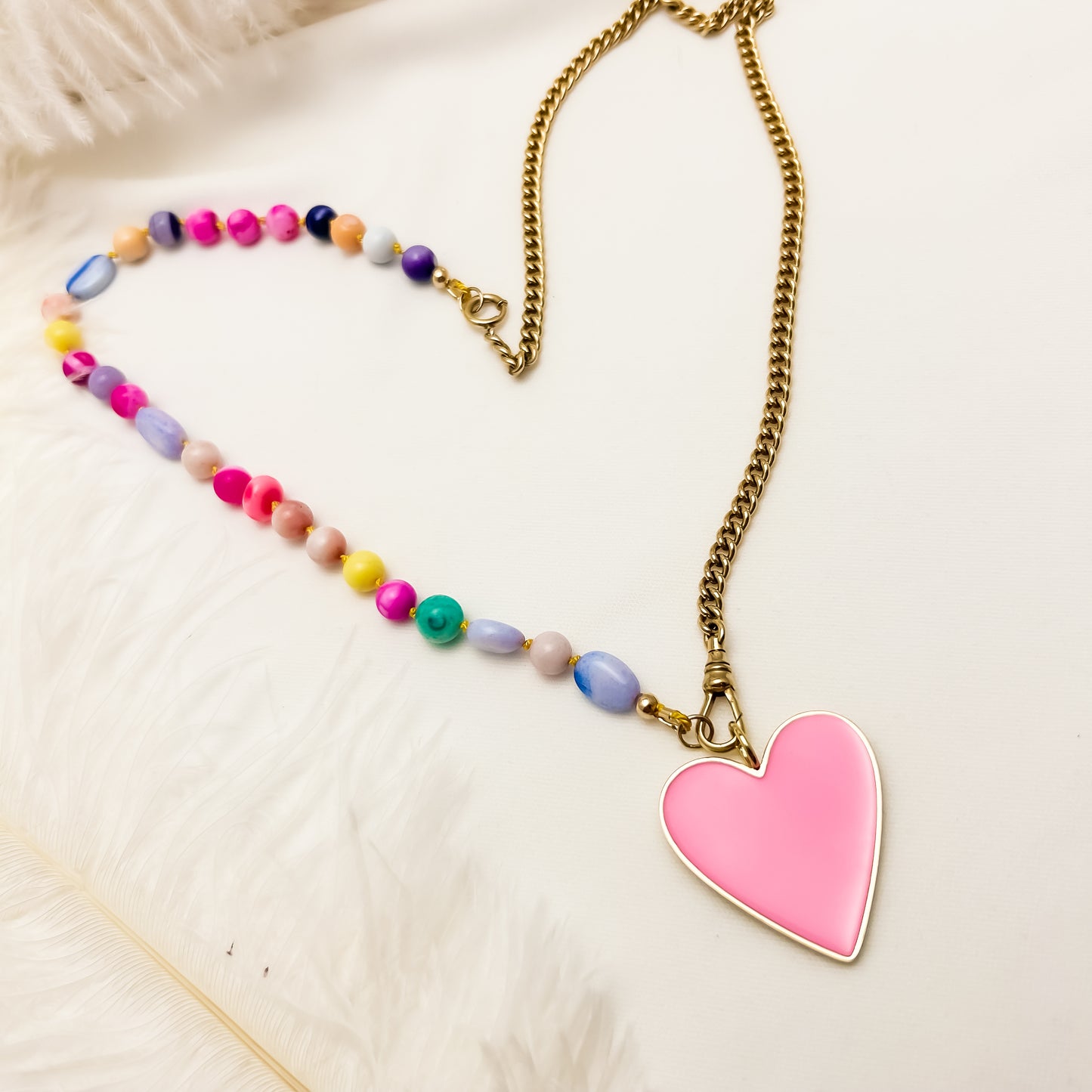 Vintage Gold Filled & Gemstone Necklace