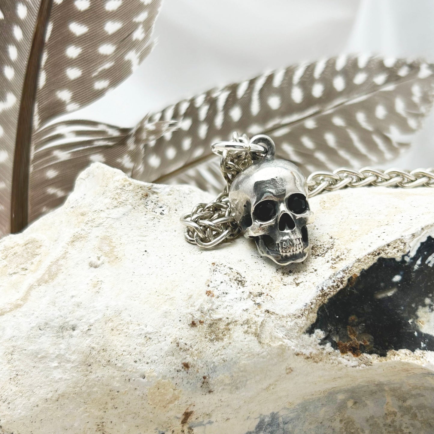 Memento Mori | Silver Skull Necklace