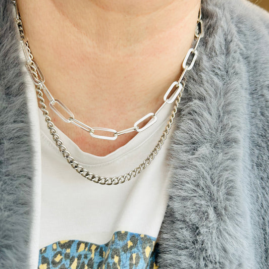 Sterling Silver Paperclip Chain