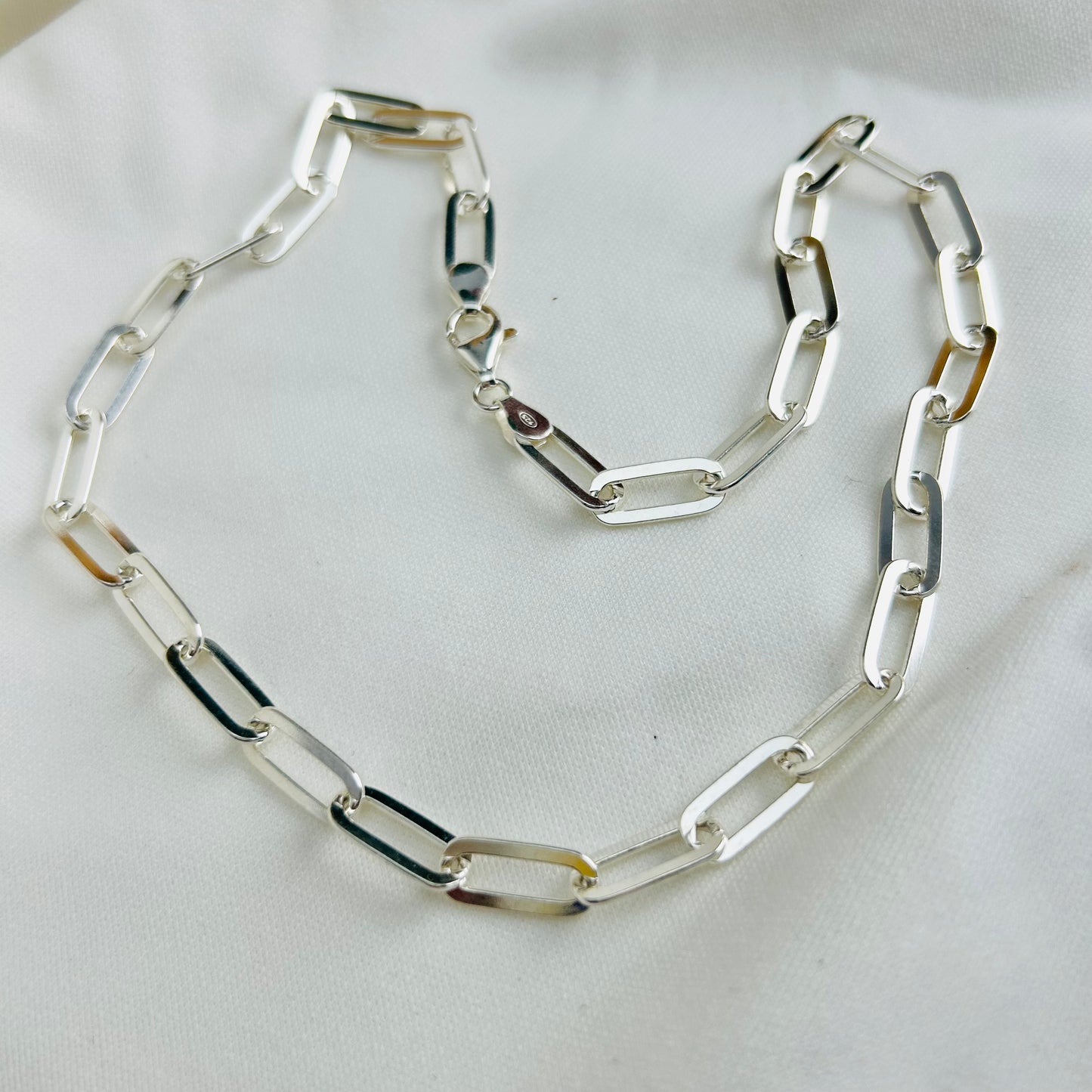 Sterling Silver Paperclip Chain