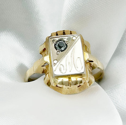 Vintage 10ct Gold Signet Ring