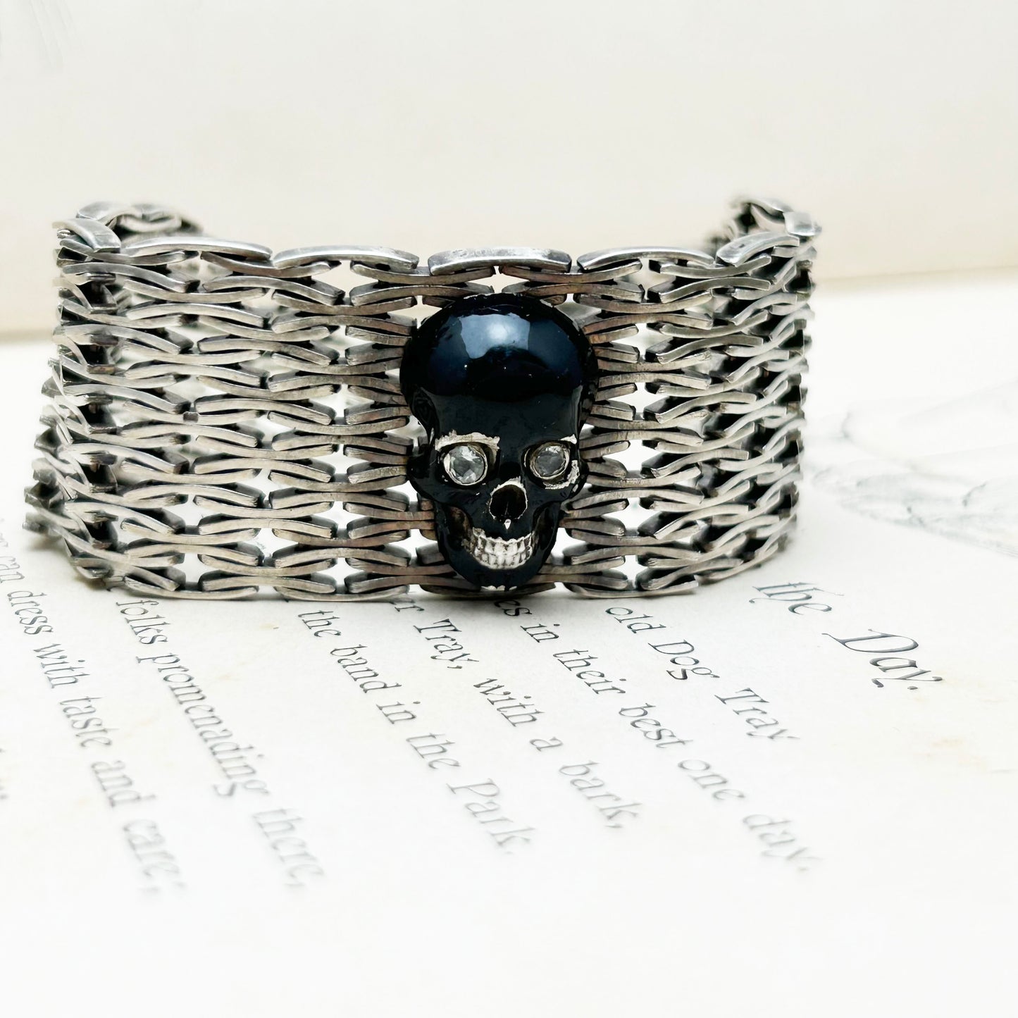 Memento Mori | Sterling Silver Skull Bracelet