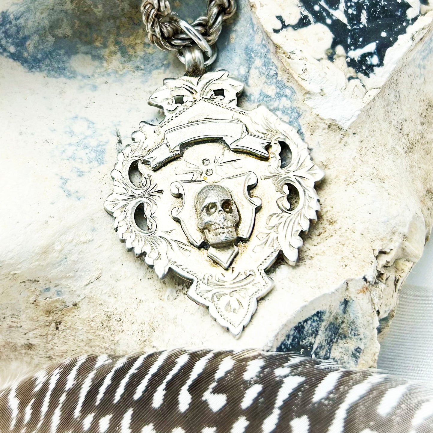 Memento Mori | Skull Fob Necklace