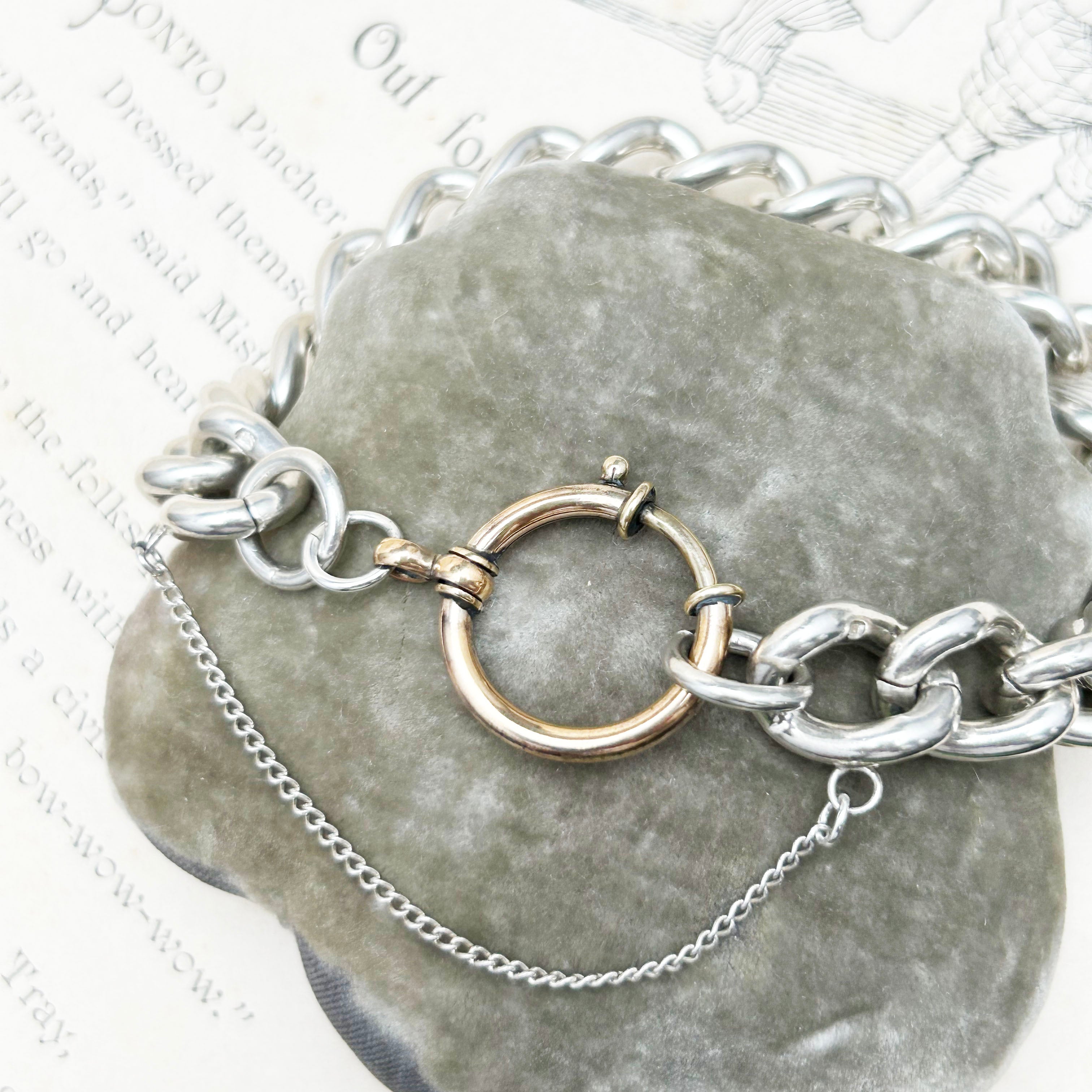 Vintage sterling silver friendship on sale bracelets