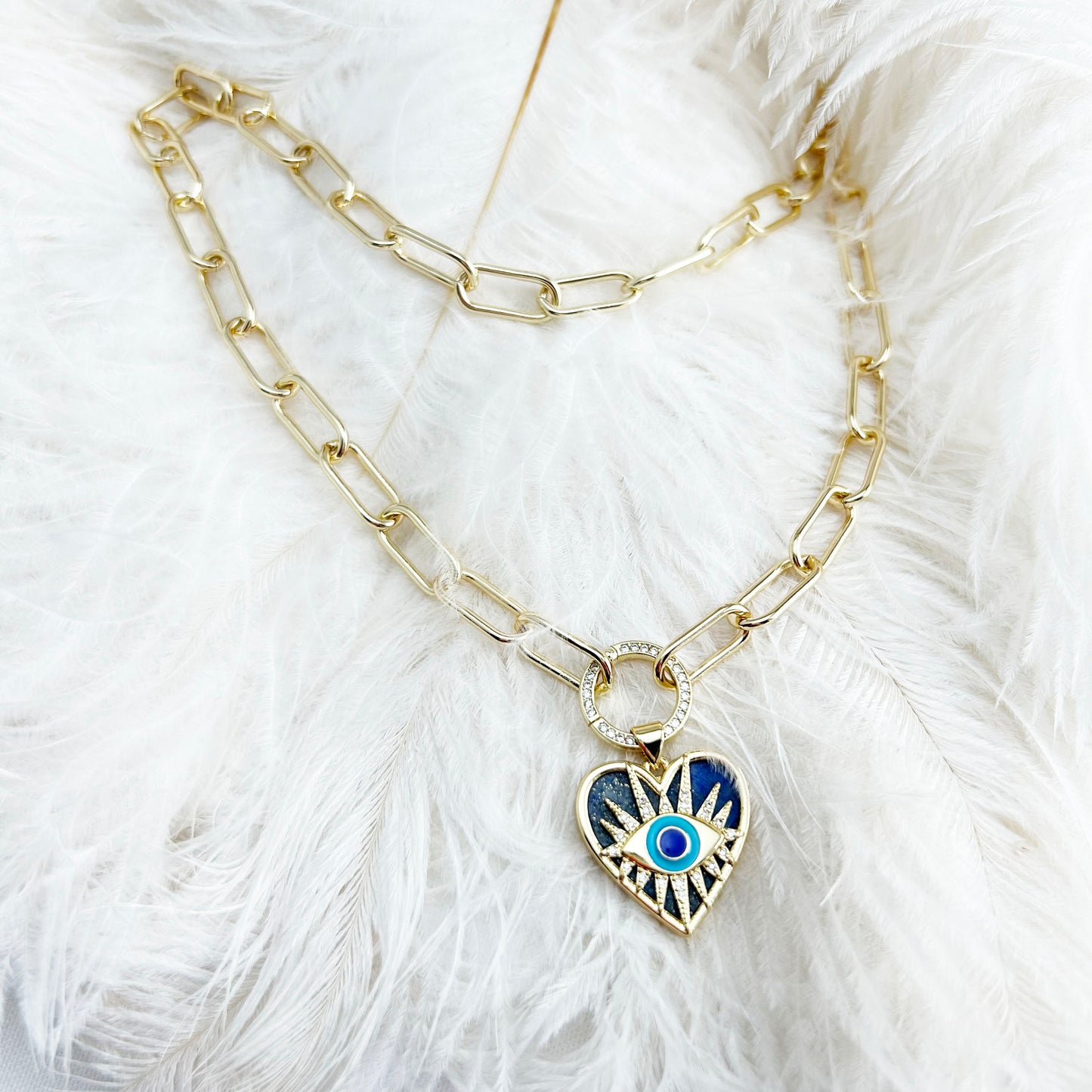 Evil Eye Necklace | Lapis Lazuli