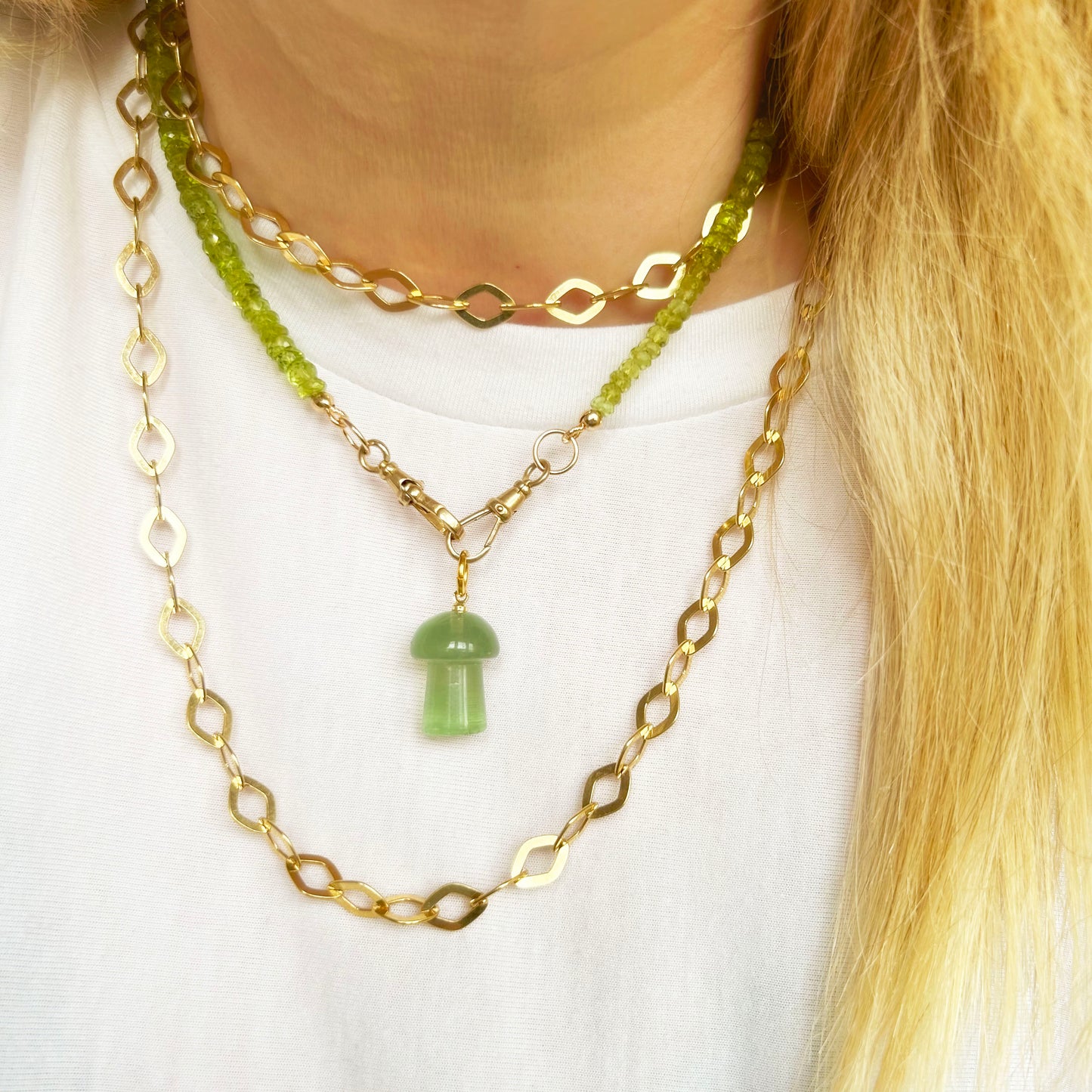 Peridot - Gemstone Accent Chain