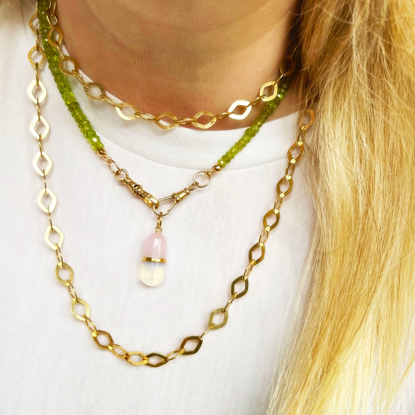 Peridot - Gemstone Accent Chain