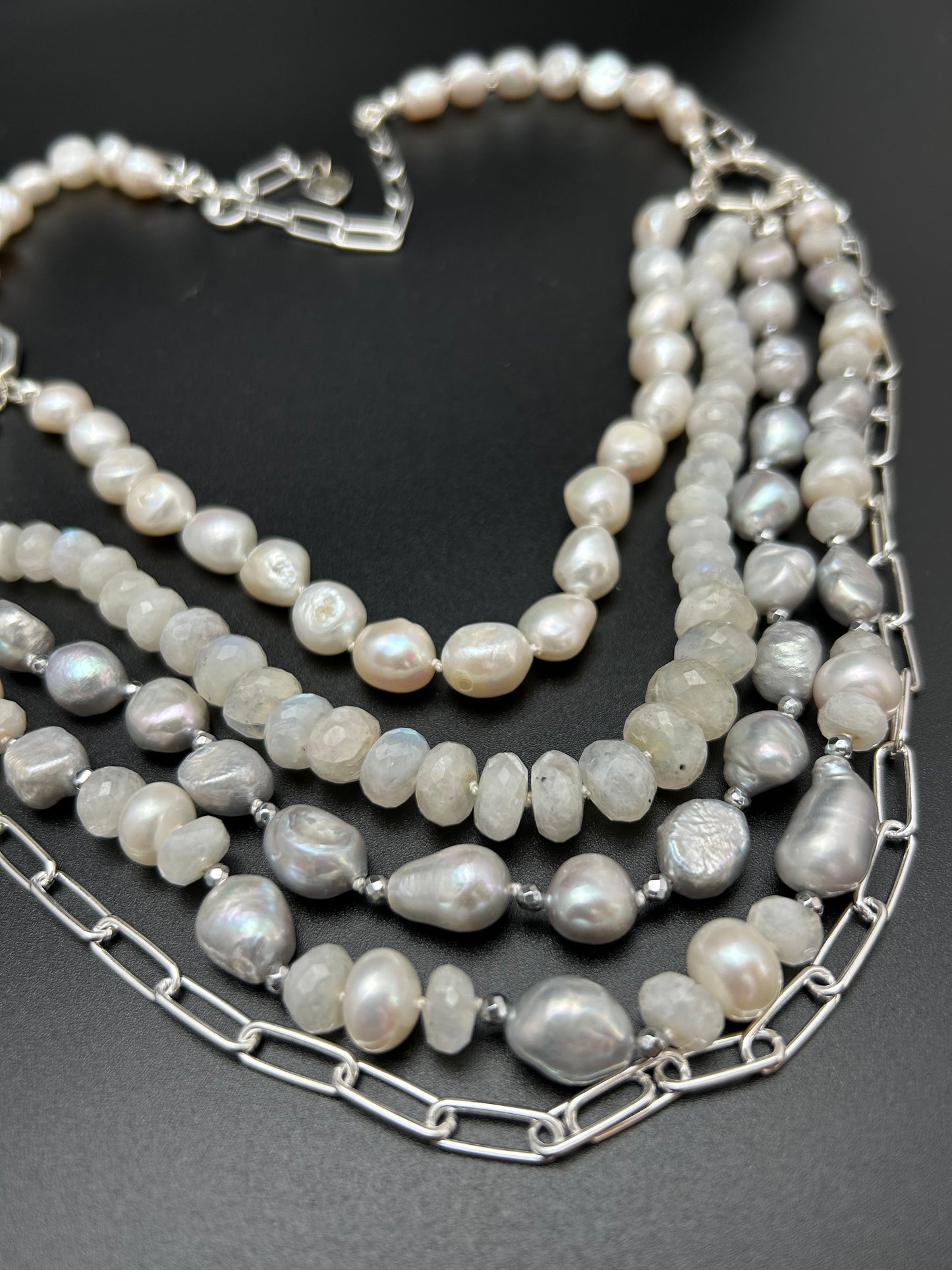 Gemstone Wedding Necklace | Bella - Donna