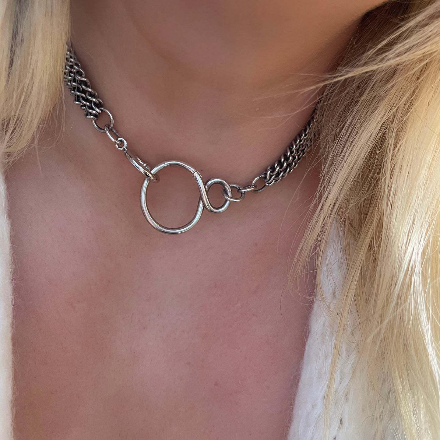 Infinity - Vintage Sterling Silver Necklace