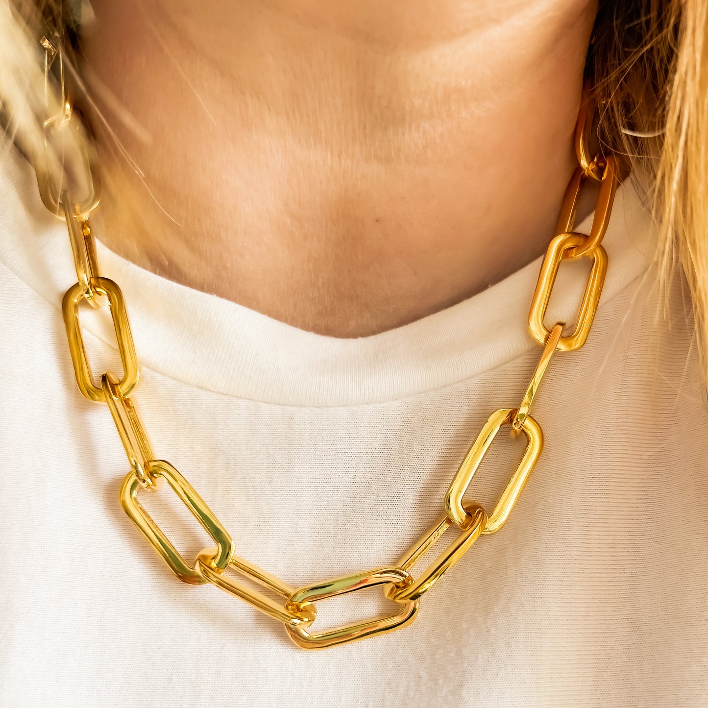Auric Luminary - Chunky Gold Necklace