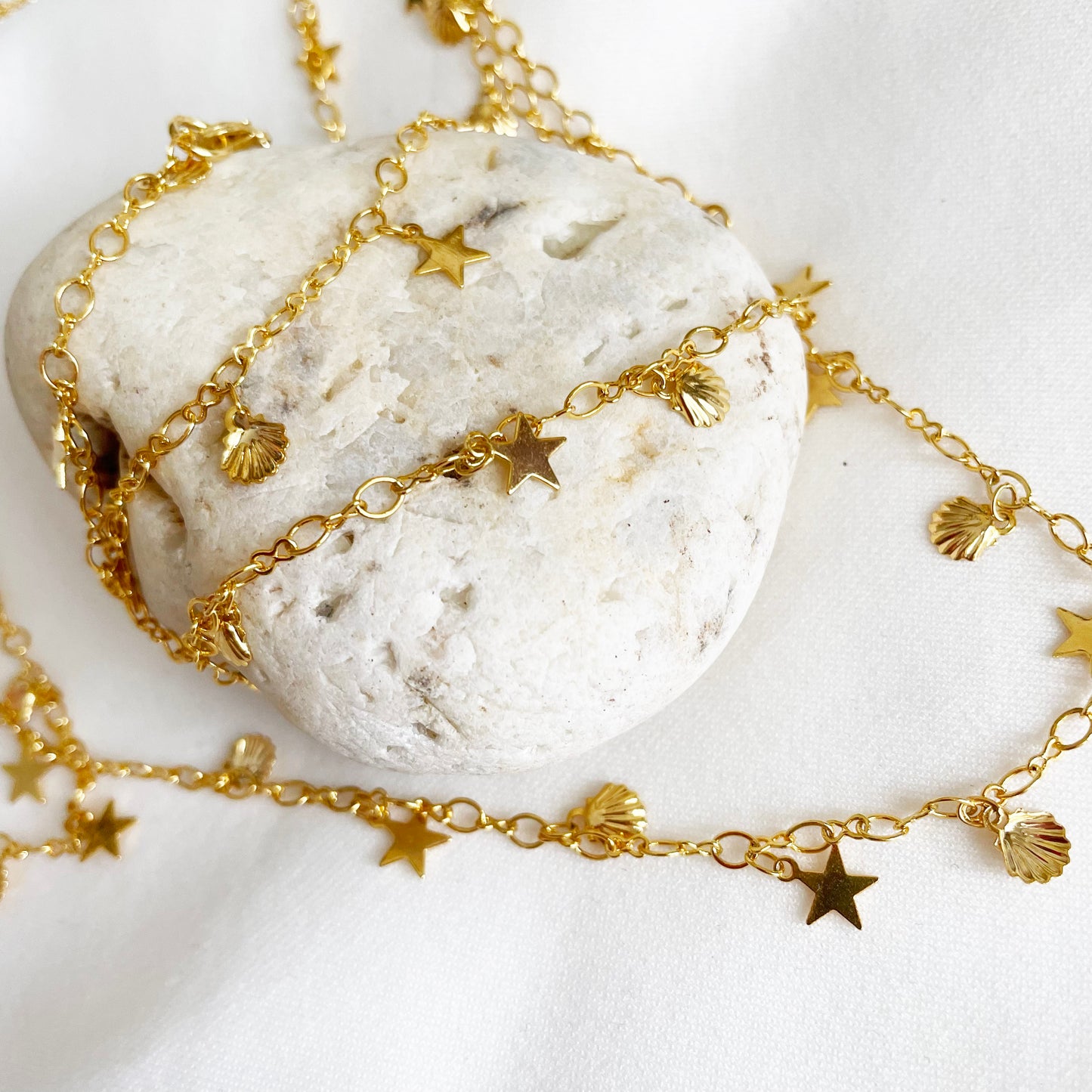 Star and Shell Layering Necklace