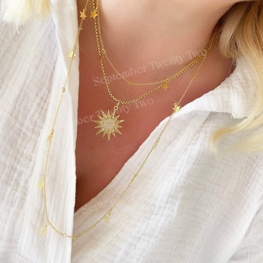 Starburst - Gold Plated Necklace