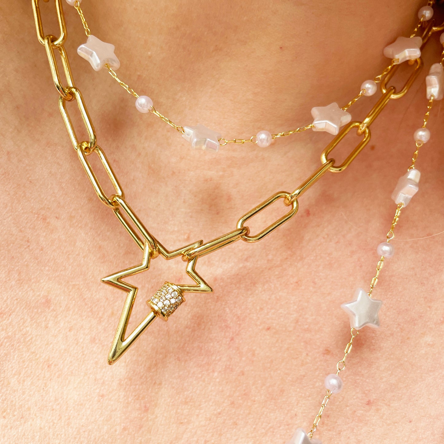 Star Paperclip Necklace | Classic S22