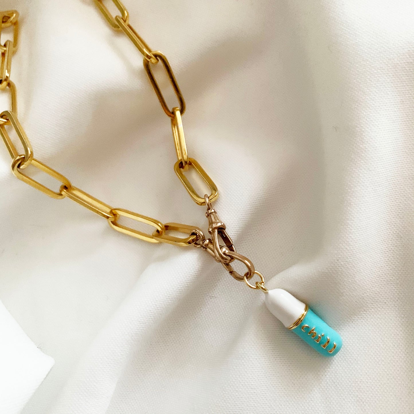 Gold Plated Necklace | Excludes Pill Charm