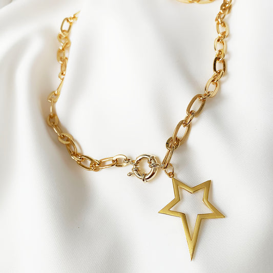 Star Necklace - Gold or Silver