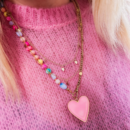 Vintage Gold Filled & Gemstone Necklace